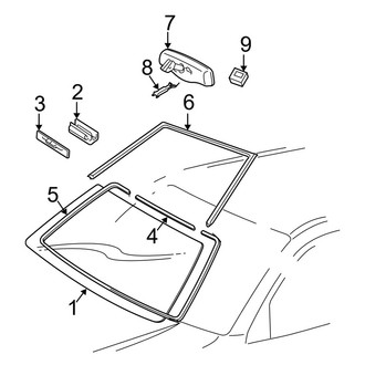 Lexus OE - Windshield - Glass