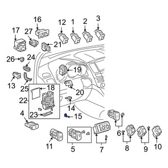 Lexus OE - Electronic Parking Brake Control Switch
