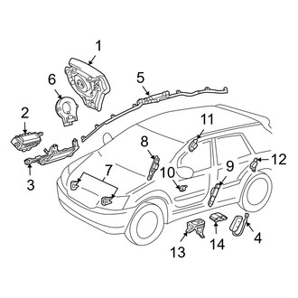 Lexus OE - Restraint Systems - Air Bag Components