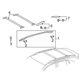 Lexus OE - Roof Luggage Carrier Side Rail Gasket
