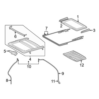 Lexus OE - Roof - Sunroof (With Standard Sunroof)