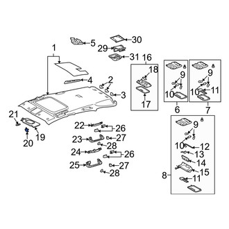 Lexus OE - Sun Visor Holder