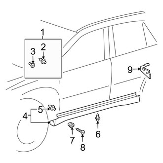 Lexus OE - Pillars, Rocker & Floor - Exterior Trim