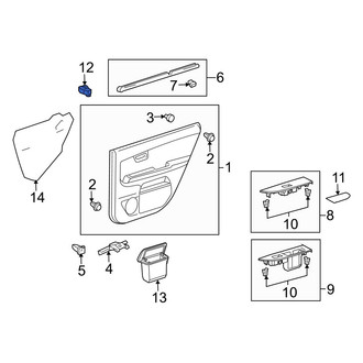 Lexus OE - Front Right Door Window Switch