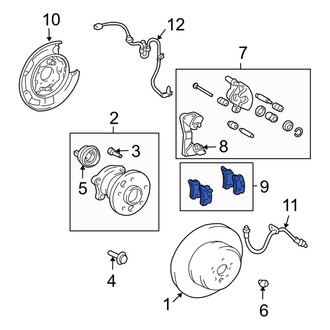 Lexus OE - Rear Disc Brake Pad Set