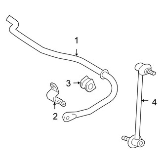 Lexus OE - Rear Suspension - Stabilizer Bar & Components (FWD)