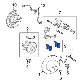 Lexus OE - Rear Disc Brake Pad Set