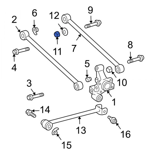 Suspension Control Arm Nut