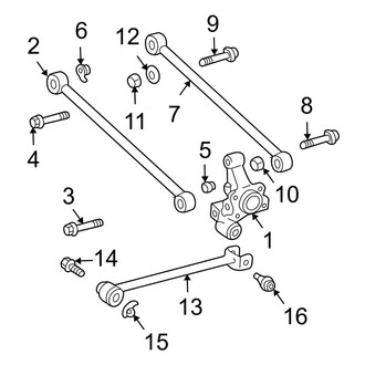 Lexus OE - Rear Suspension - Suspension Components (AWD 3.3L)