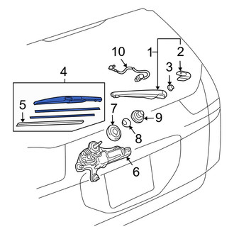 Lexus OE - Rear Wiper Blade