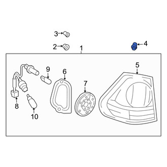 Lexus OE - Upper Tail Light Clip