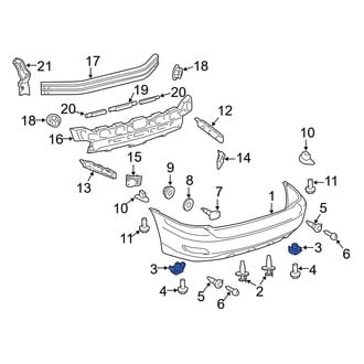 Lexus OE - Front Valance Panel Clip