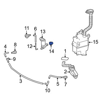 Lexus OE - Headlight Washer Pump Grommet