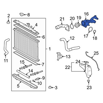 Lexus OE - Lower Engine Coolant Thermostat Housing