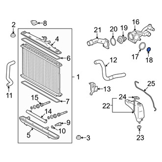 Lexus OE - Engine Coolant Thermostat Housing Gasket