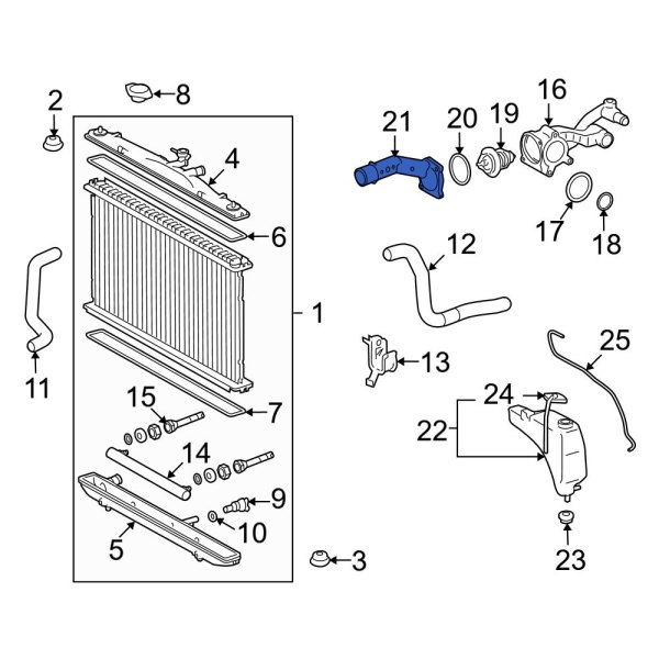 Engine Coolant Thermostat Housing