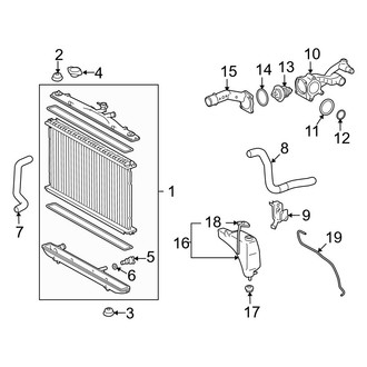 Lexus OE - Cooling - Radiator & Components (Canada Built)