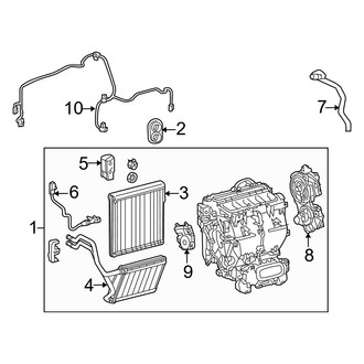 Lexus OE - Air Conditioner & Heater - Evaporator & Heater Components