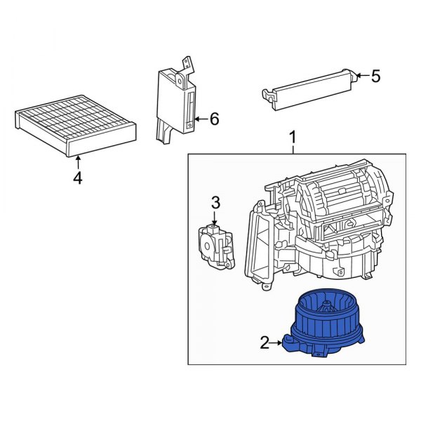HVAC Blower Motor Assembly