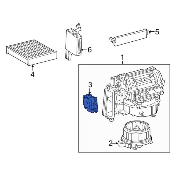 HVAC Air Adjustment Control Motor