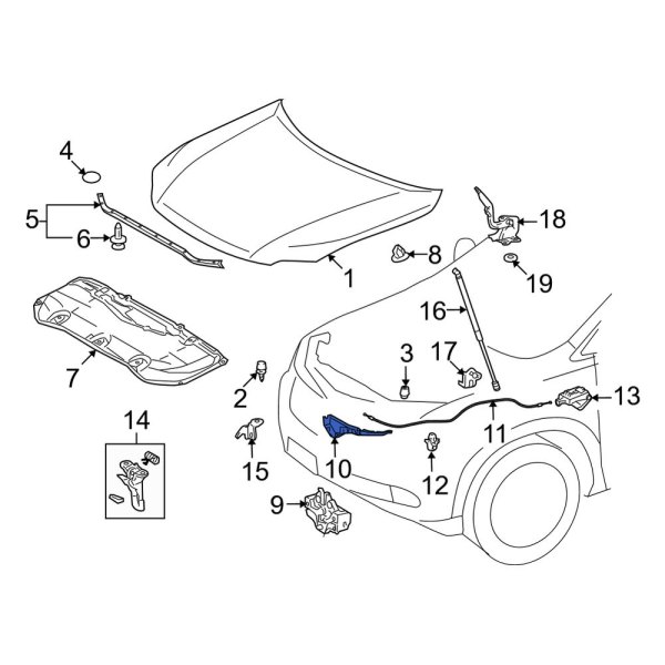 Hood Latch Striker Plate Spacer