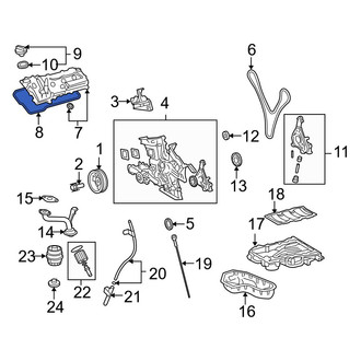 Lexus OE - Left Engine Valve Cover Gasket