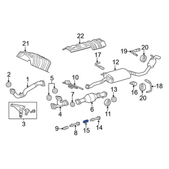 Lexus OE - Exhaust Bolt Spring