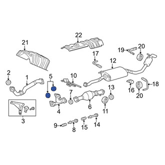 Lexus OE - Exhaust Crossover Gasket