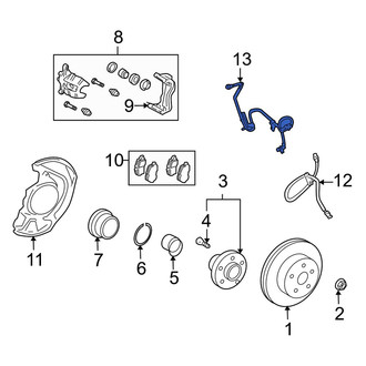 Lexus OE - Front Right ABS Wheel Speed Sensor