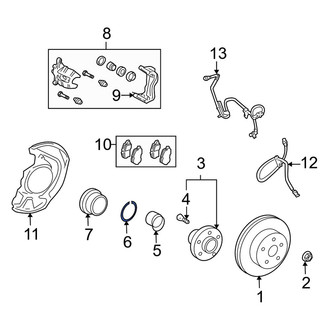 Lexus OE - Front Wheel Bearing Snap Ring