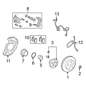 Lexus OE - Front Suspension - Brake Components