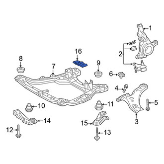 Lexus OE - Rear Right Engine Cradle Insulator