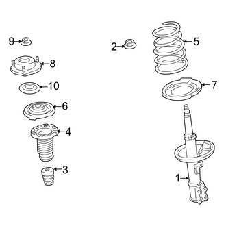 Lexus OE - Front Suspension - Struts & Components (W/O Air Suspension)