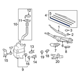 Lexus OE - Left Wiper Blade Refill