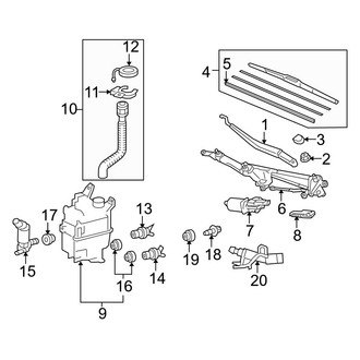 Lexus OE - Windshield - Wiper & Washer Components (Canada Built)