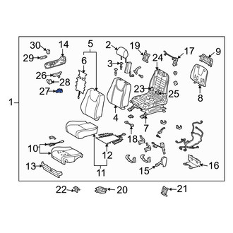 Lexus OE - Front Left Seat Lumbar Switch