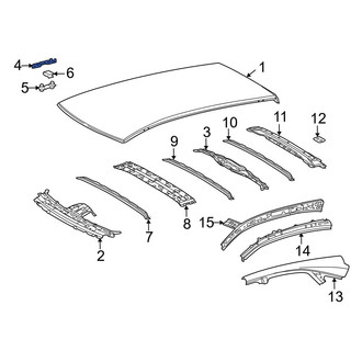 Lexus OE - Front Roof Luggage Carrier Side Rail Bracket