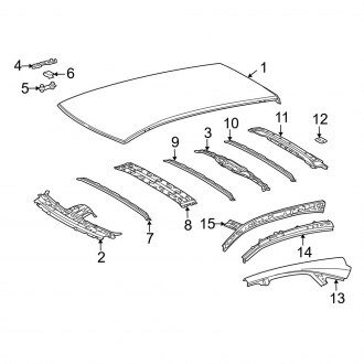 2015 Lexus RX350 OEM Roofs & Parts | Panels, Drip Rails — CARiD.com