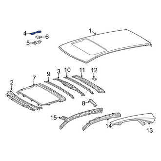 Lexus OE - Front Roof Luggage Carrier Side Rail Bracket