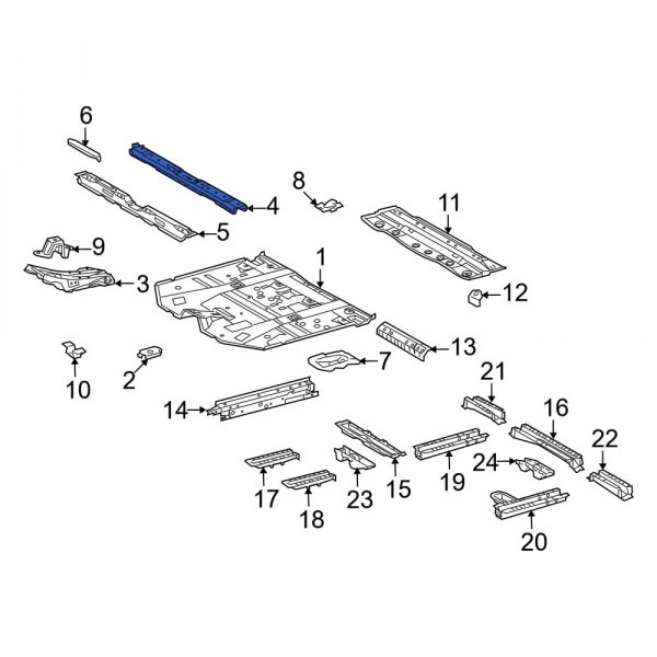 Floor Pan Crossmember