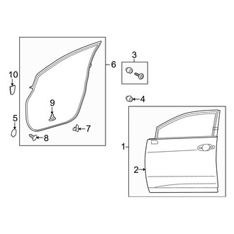 Lexus OE - Front Door - Door & Components