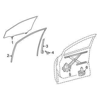 Lexus OE - Front Door - Glass & Hardware