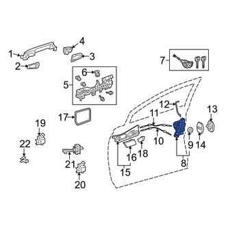 Lexus OE - Front Right Door Latch Assembly
