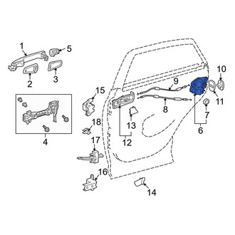 Lexus OE - Front Right Door Latch Assembly
