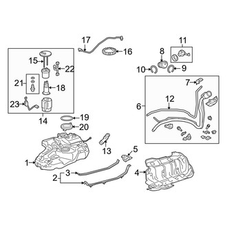 Lexus OE - Fuel System Components (Canada Built)