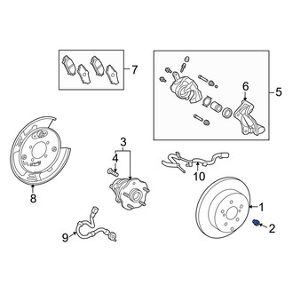 Lexus OE - Disc Brake Rotor Set Screw