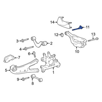 Lexus OE - Lower Suspension Control Arm Bolt