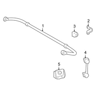 Lexus OE - Rear Suspension - Stabilizer Bar & Components (FWD)