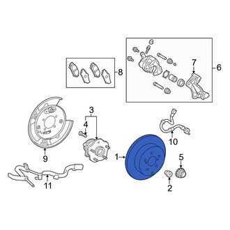 Lexus OE - Rear Disc Brake Rotor