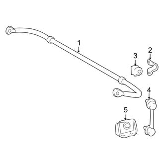 Lexus OE - Rear Suspension - Stabilizer Bar & Components (AWD)